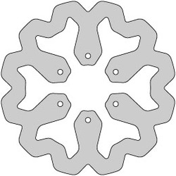 Delta Braking Brake disc, Rear, Ø220mm, Derbi Senda DRD